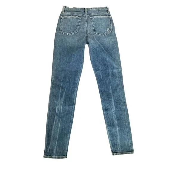 Lovers + Friends Mason High Rise Skinny Jeans Larchmont Distressed Women's Sz 27 - Picture 4 of 12